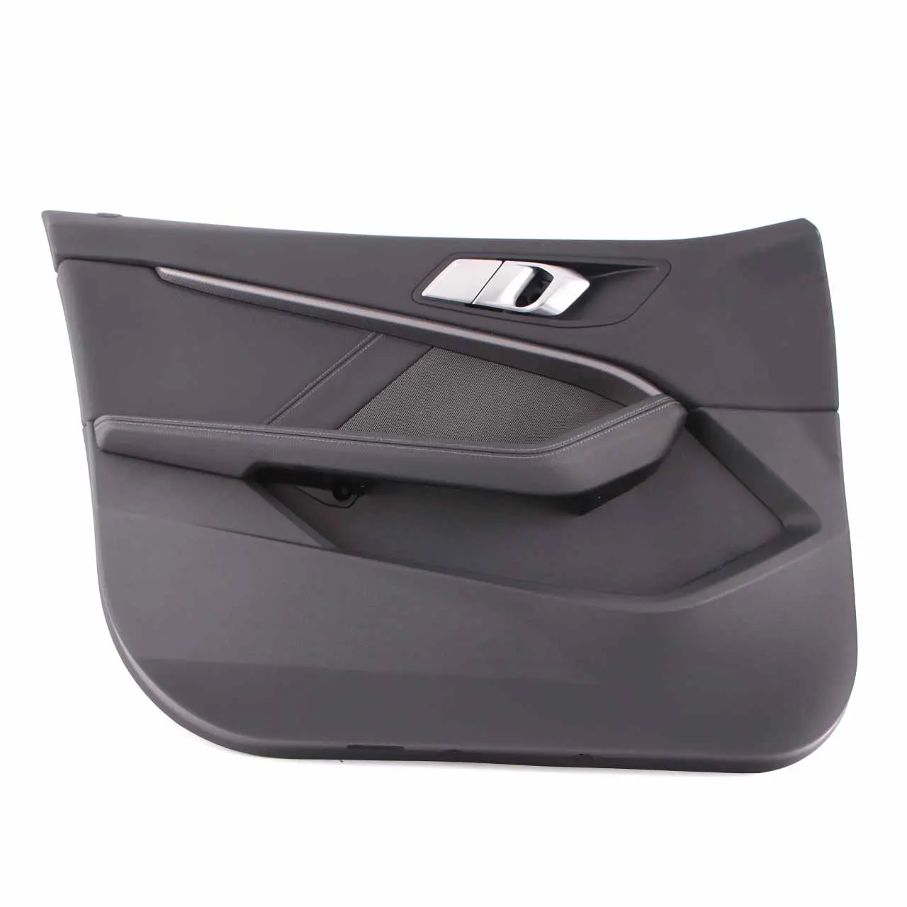 BMW F40 Scheda Porta Anteriore Sinistra Rivestimento Pelle Traforata Nera Dakota