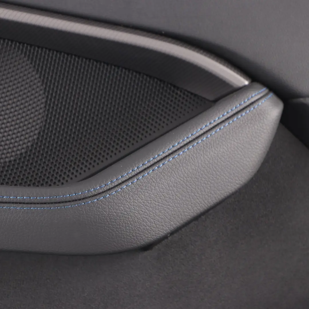 BMW F40 Door Card Front Left N/S Lining Trim Perforated Leather Dakota Black - SKU 9893821 - Part number 9893821