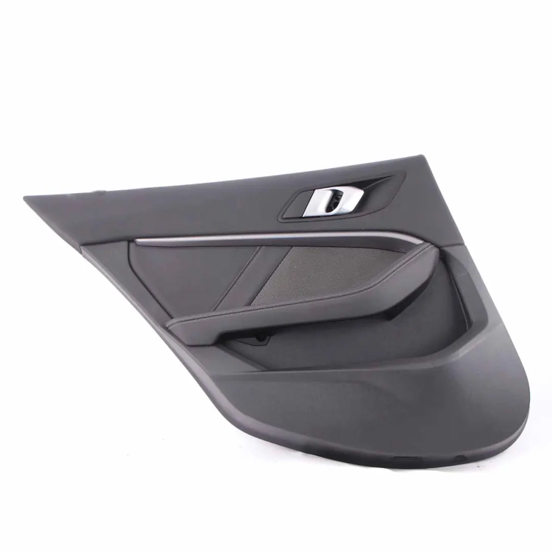 Door Card Rear Left N/S Lining Trim Black Perforated Leather Dakota to BMW F40 with Part number 9893851 BMW F40 Door Card Rear Left N/S Lining Trim Black Perforated Leather Dakota - SKU 9893851 - Part number 9893851