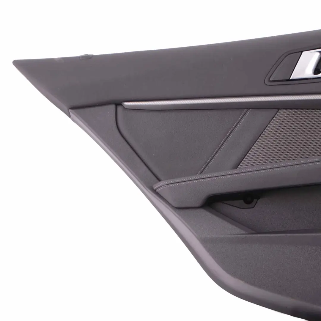 Door Card Rear Left N/S Lining Trim Black Perforated Leather Dakota to BMW F40 with Part number 9893851 BMW F40 Door Card Rear Left N/S Lining Trim Black Perforated Leather Dakota - SKU 9893851 - Part number 9893851