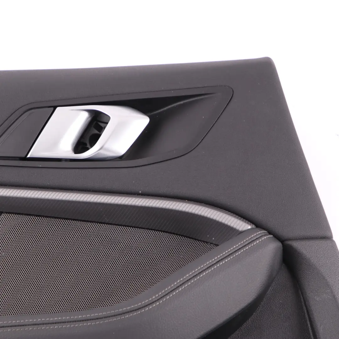 Door Card Rear Left N/S Lining Trim Black Perforated Leather Dakota to BMW F40 with Part number 9893851 BMW F40 Door Card Rear Left N/S Lining Trim Black Perforated Leather Dakota - SKU 9893851 - Part number 9893851