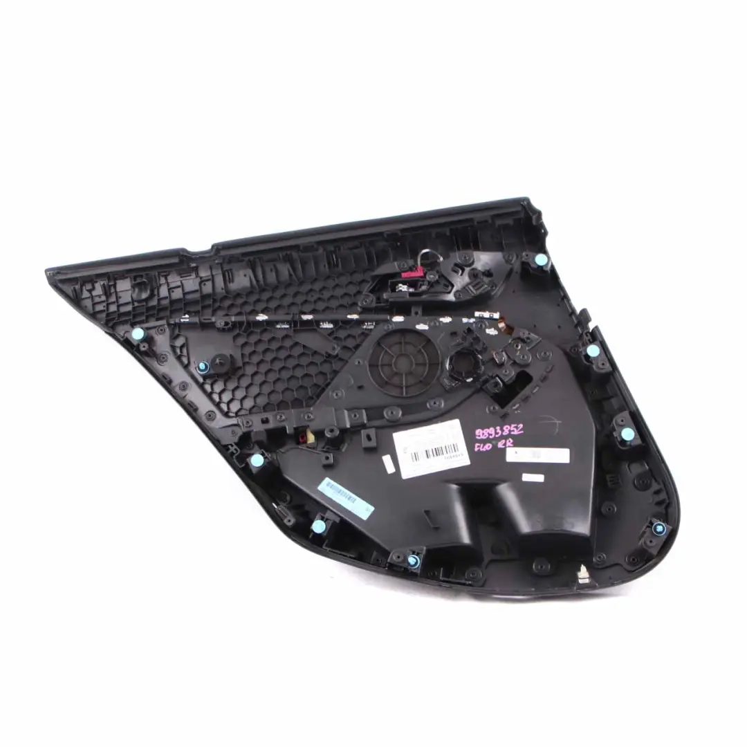 Door Card Rear Right O/S Lining Trim Black Perforated Leather Dakota to BMW F40 with Part number 9893852 BMW F40 Door Card Rear Right O/S Lining Trim Black Perforated Leather Dakota - SKU 9893852 - Part number 9893852