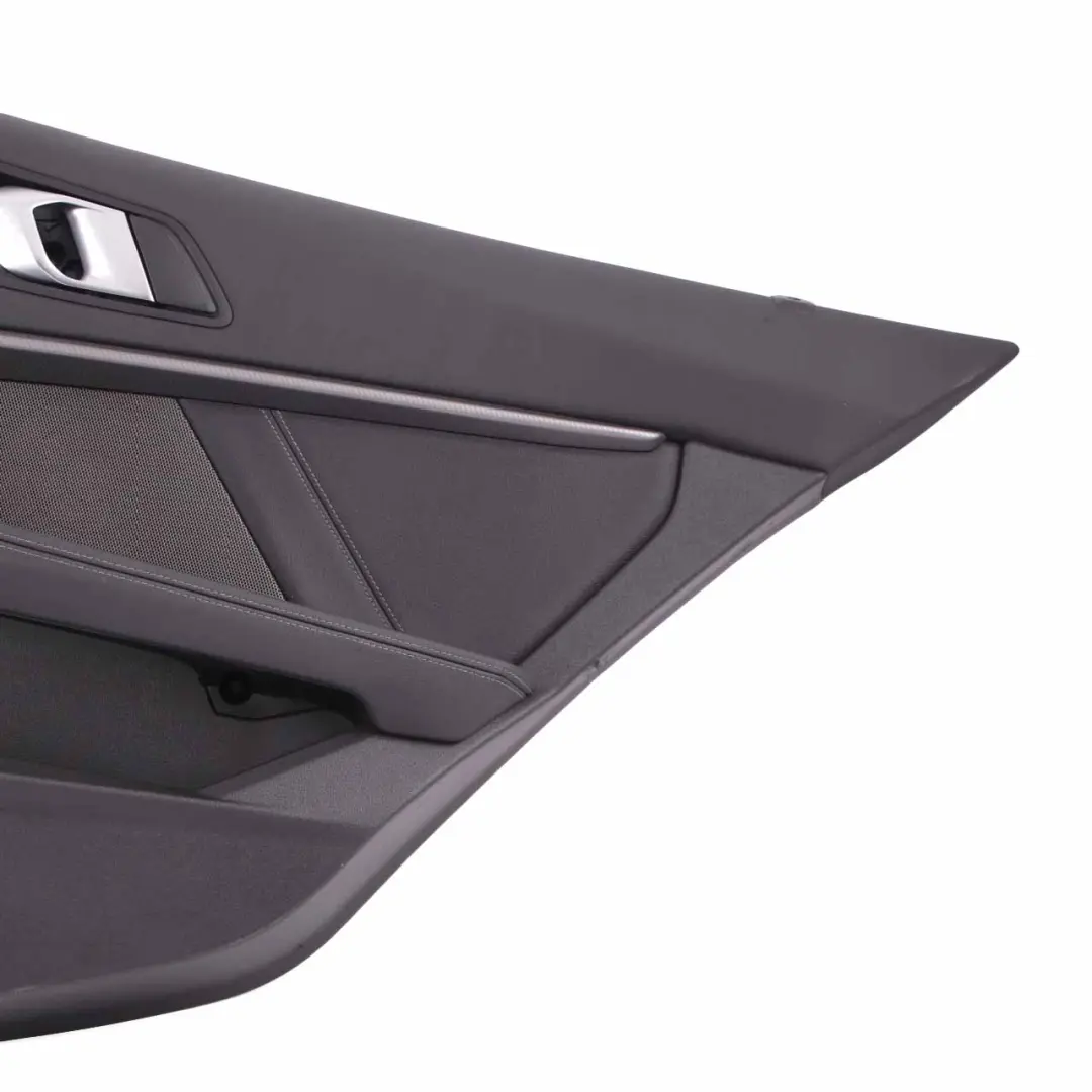 Door Card Rear Right O/S Lining Trim Black Perforated Leather Dakota to BMW F40 with Part number 9893852 BMW F40 Door Card Rear Right O/S Lining Trim Black Perforated Leather Dakota - SKU 9893852 - Part number 9893852