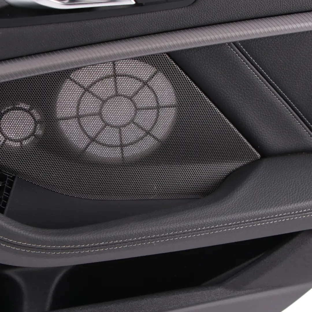 Door Card Rear Right O/S Lining Trim Black Perforated Leather Dakota to BMW F40 with Part number 9893852 BMW F40 Door Card Rear Right O/S Lining Trim Black Perforated Leather Dakota - SKU 9893852 - Part number 9893852