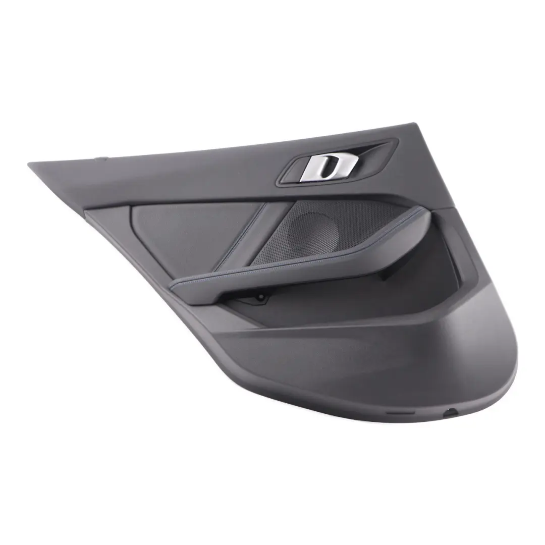 Door Card Rear Left N/S Lining Trim Perforated Leather Dakota Black to BMW F40 with Part number 9893857 BMW F40 Door Card Rear Left N/S Lining Trim Perforated Leather Dakota Black - SKU 9893857 - Part number 9893857