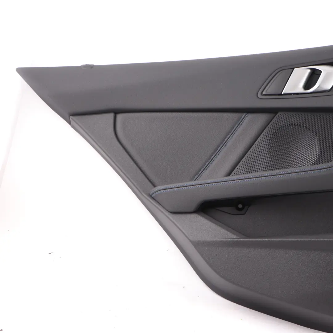 Door Card Rear Left N/S Lining Trim Perforated Leather Dakota Black to BMW F40 with Part number 9893857 BMW F40 Door Card Rear Left N/S Lining Trim Perforated Leather Dakota Black - SKU 9893857 - Part number 9893857