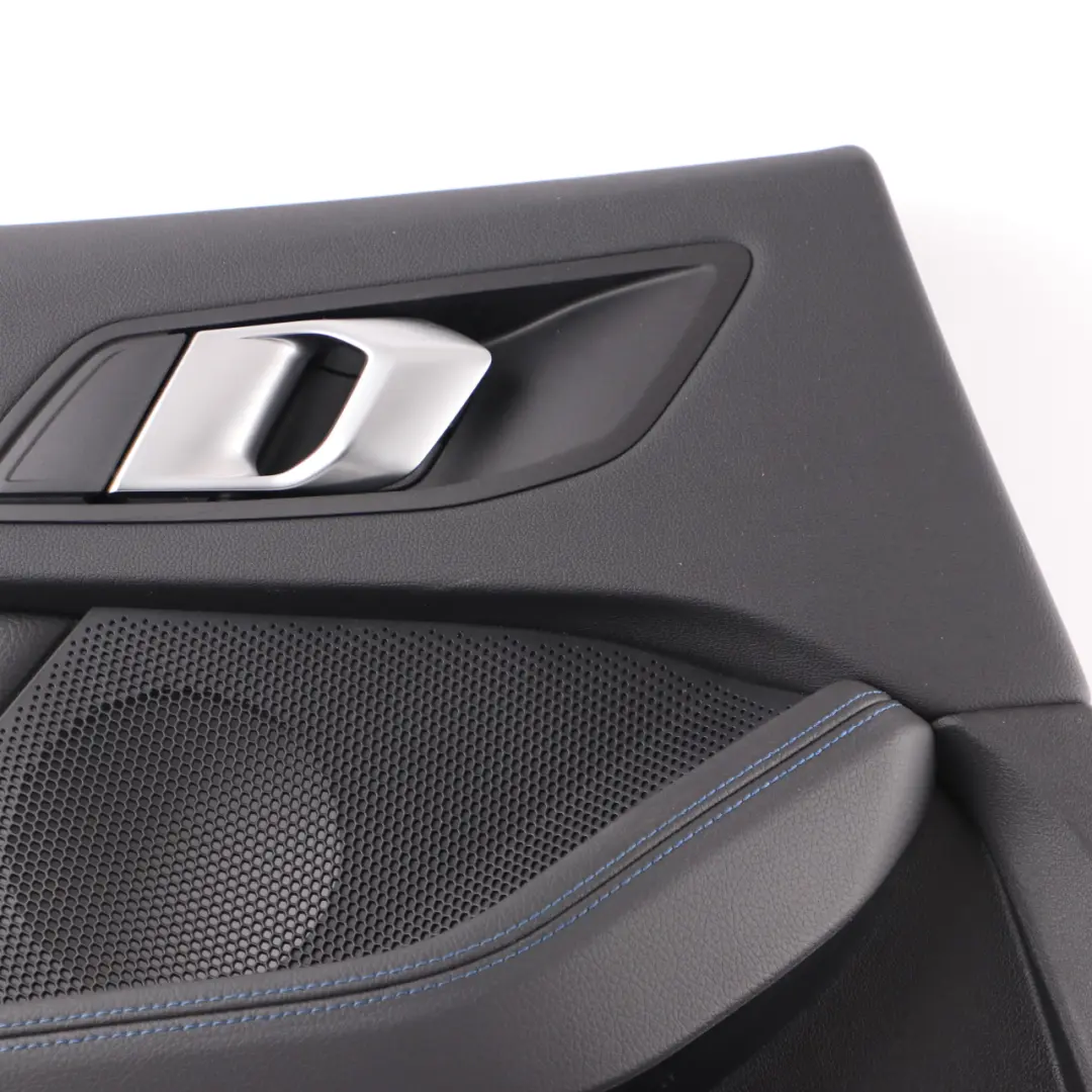 Door Card Rear Left N/S Lining Trim Perforated Leather Dakota Black to BMW F40 with Part number 9893857 BMW F40 Door Card Rear Left N/S Lining Trim Perforated Leather Dakota Black - SKU 9893857 - Part number 9893857