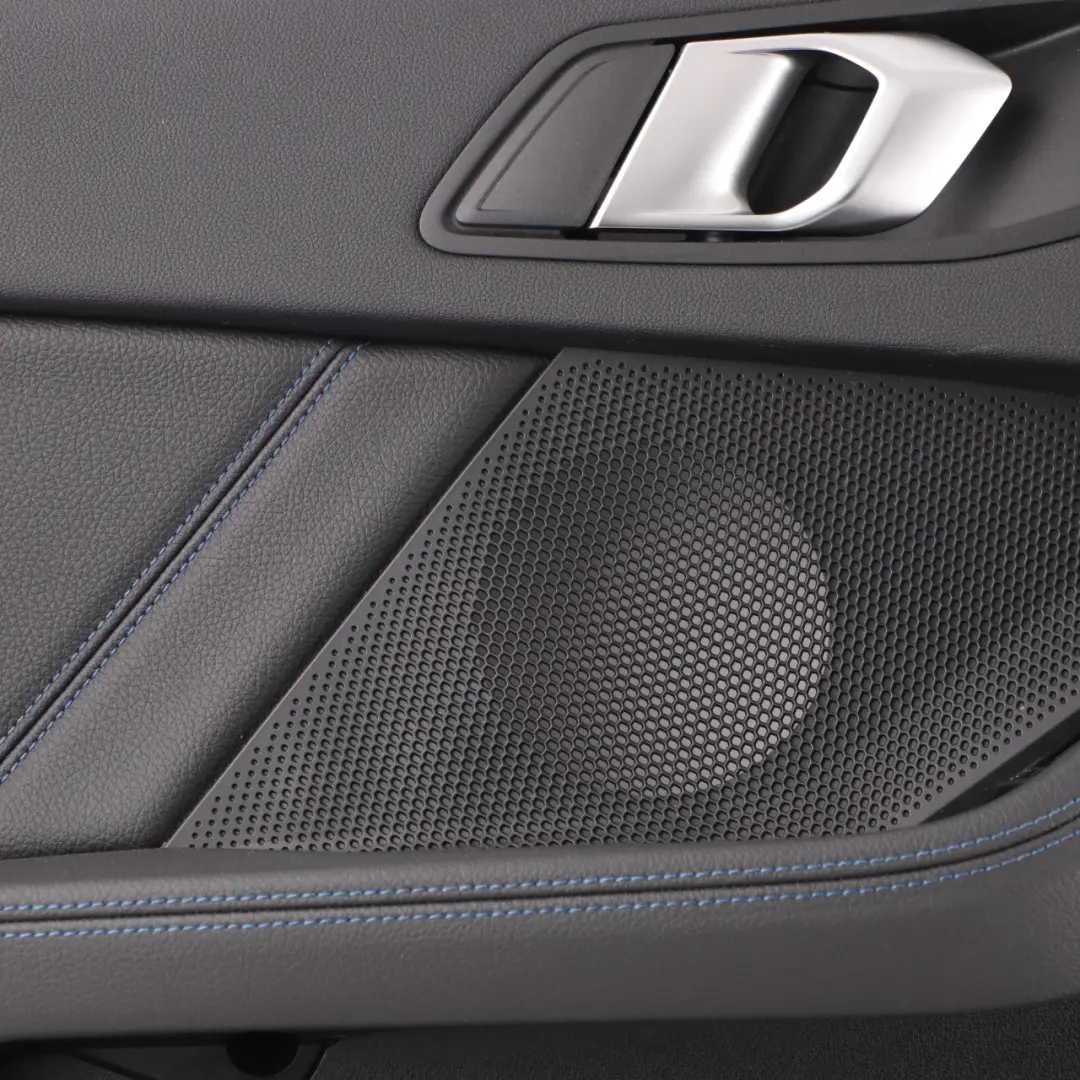 Door Card Rear Left N/S Lining Trim Perforated Leather Dakota Black to BMW F40 with Part number 9893857 BMW F40 Door Card Rear Left N/S Lining Trim Perforated Leather Dakota Black - SKU 9893857 - Part number 9893857