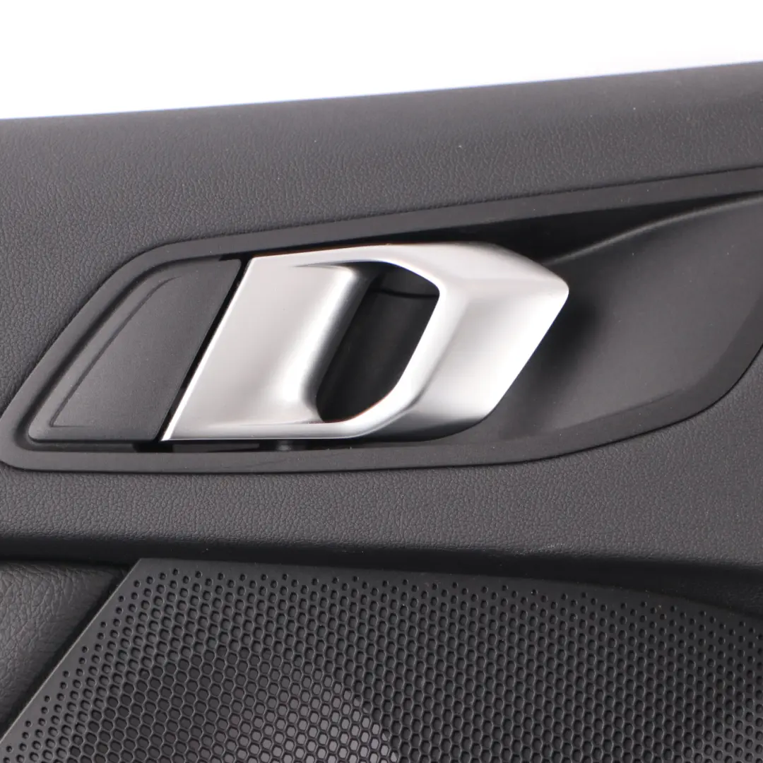 Door Card Rear Left N/S Lining Trim Perforated Leather Dakota Black to BMW F40 with Part number 9893857 BMW F40 Door Card Rear Left N/S Lining Trim Perforated Leather Dakota Black - SKU 9893857 - Part number 9893857