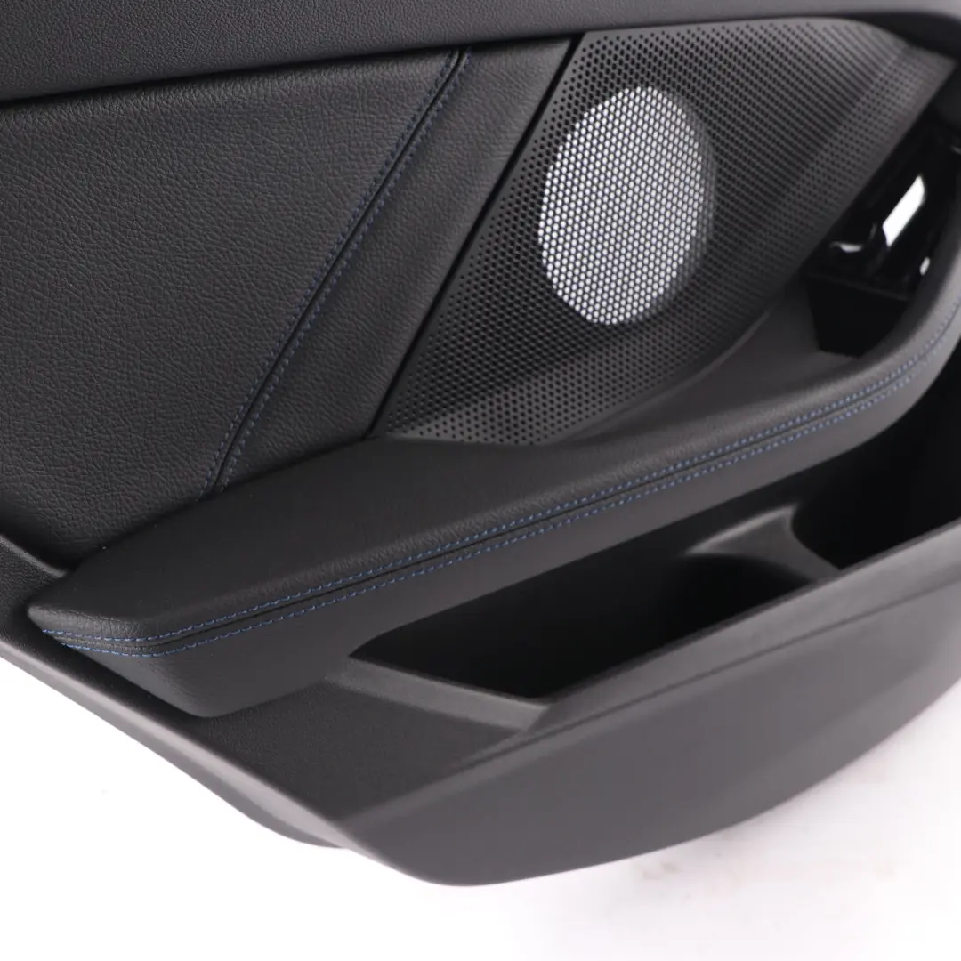 BMW F40 Door Card Rear Left N/S Lining Trim Perforated Leather Dakota Black - SKU 9893857 - Part number 9893857