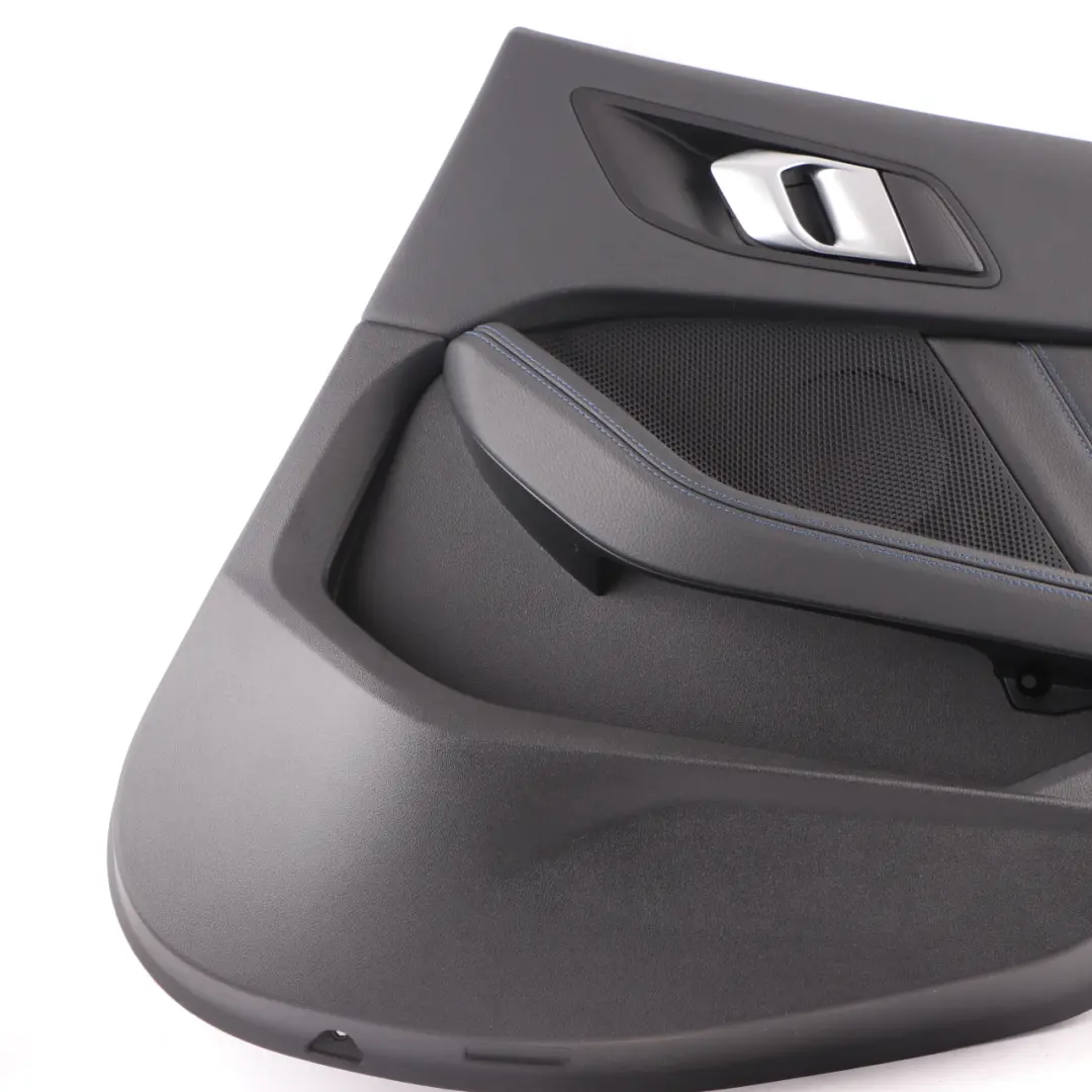 Door Card Rear Right O/S Lining Trim Perforated Leather Dakota Black to BMW F40 with Part number 9893858 BMW F40 Door Card Rear Right O/S Lining Trim Perforated Leather Dakota Black - SKU 9893858 - Part number 9893858