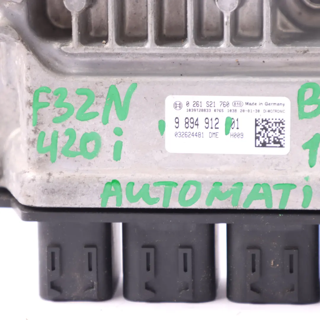 184HP Engine ECU Unit DME to BMW F20 F30 F32 LCI 120i 320i 420i Petrol B48 with Part number 9894912 BMW F20 F30 F32 LCI 120i 320i 420i Petrol B48 184HP Engine ECU Unit DME - SKU 9894912 - Part number 9894912