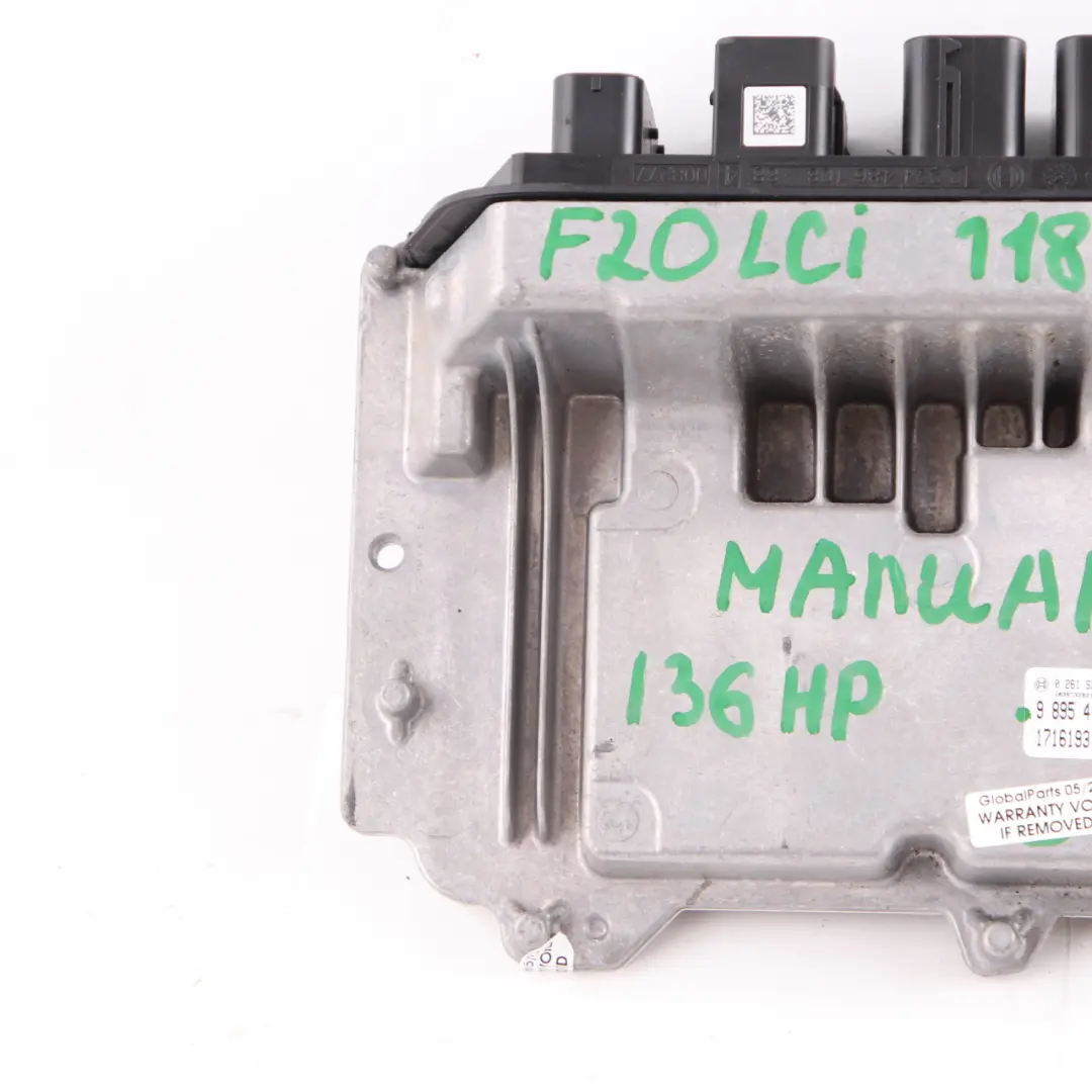 BMW F20 F21 LCI 118i B38 136HP Engine ECU Kit DME Manual Control Unit - SKU 9895416 - Part number 9895416