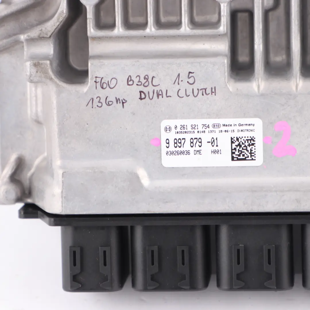 Mini Cooper F60 B38C 1.5 136HP Engine ECU Kit DME BDC 2 Keys Dual Clutch - SKU 9897879-2 - Part number 9897879