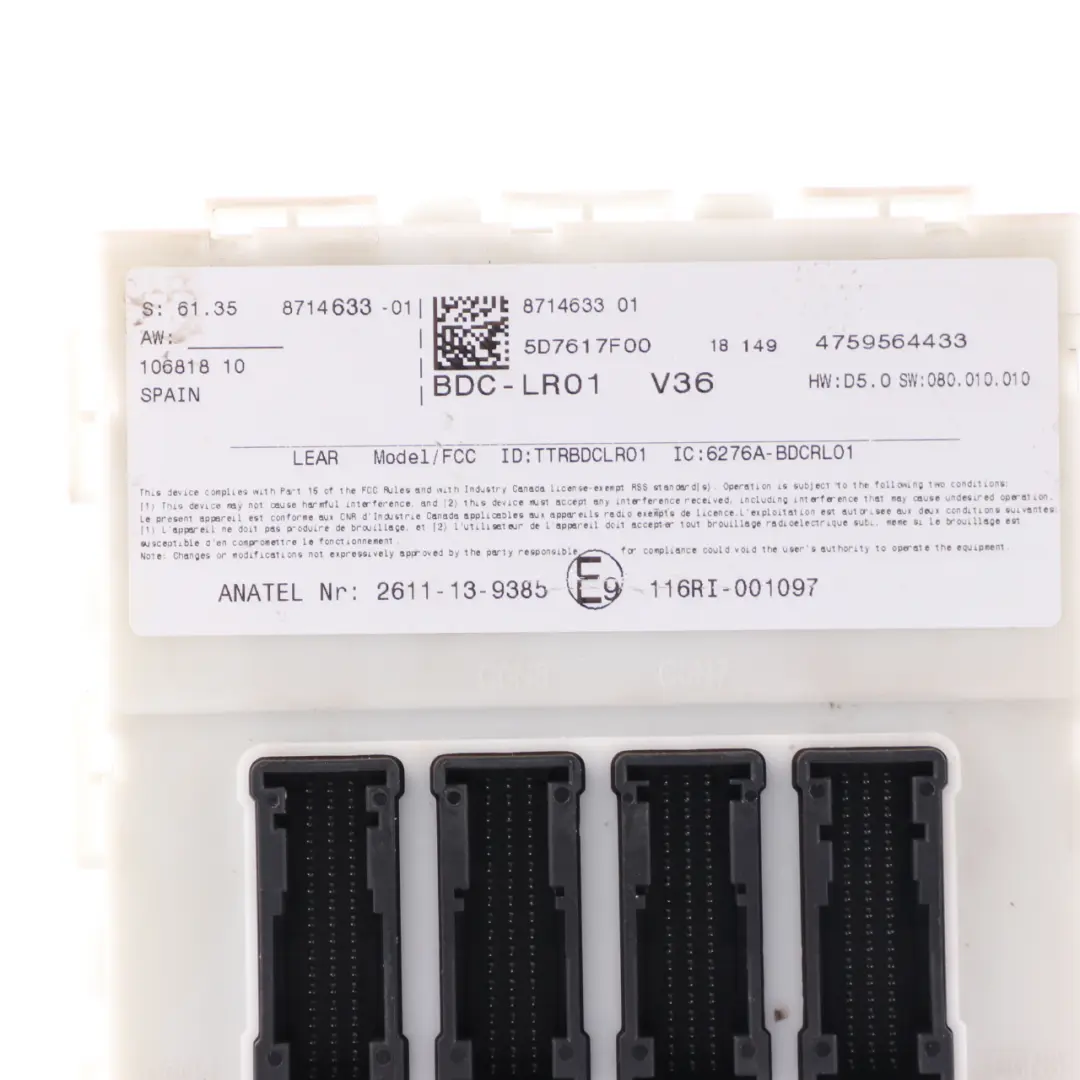 Mini Cooper F60 B38C 1.5 136HP Engine ECU Kit DME BDC 2 Keys Dual Clutch - SKU 9897879-2 - Part number 9897879