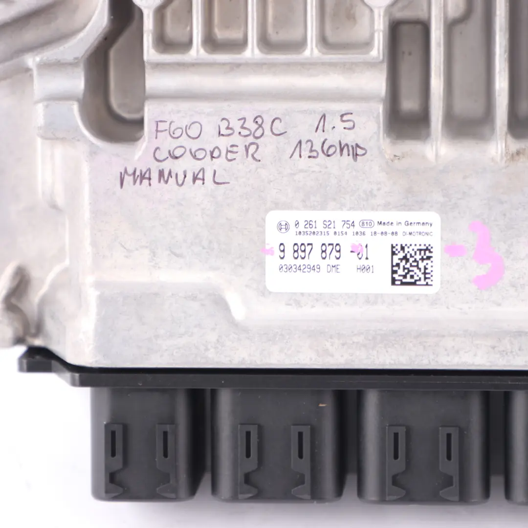B38C 1.5 136HP Engine ECU Kit DME BDC Key Manual to Mini Cooper F60 with Part number 9897879 Mini Cooper F60 B38C 1.5 136HP Engine ECU Kit DME BDC Key Manual - SKU 9897879-3 - Part number 9897879