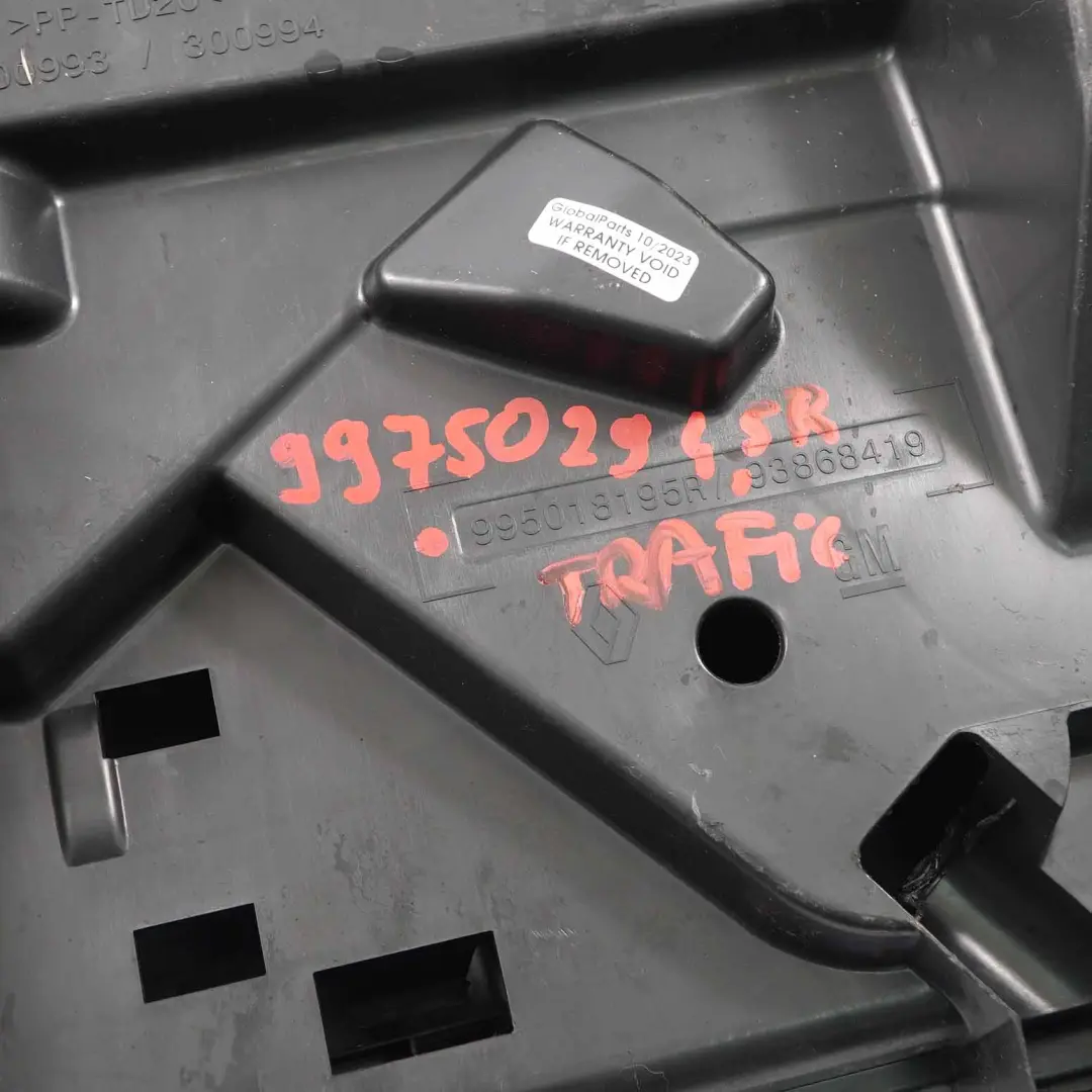 Schowek Podnośnika do Renault Trafic III o numerze 995018195R Renault Trafic III Schowek Podnośnika - SKU 995018195R - Numer Części 995018195R