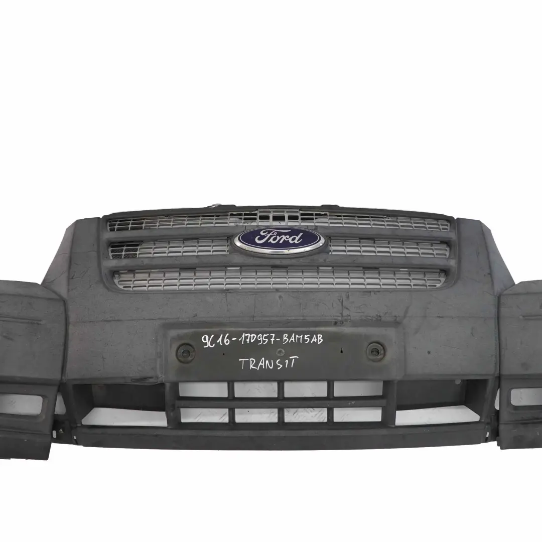 Front Bumper Trim Panel Grille Primed Textured Covering to Ford Transit with Part number 9C16-17D957-BAM5AB Ford Transit Front Bumper Trim Panel Grille Primed Textured Covering - SKU 9C16-17D957-BAM5AB - Part number 9C16-17D957-BAM5AB