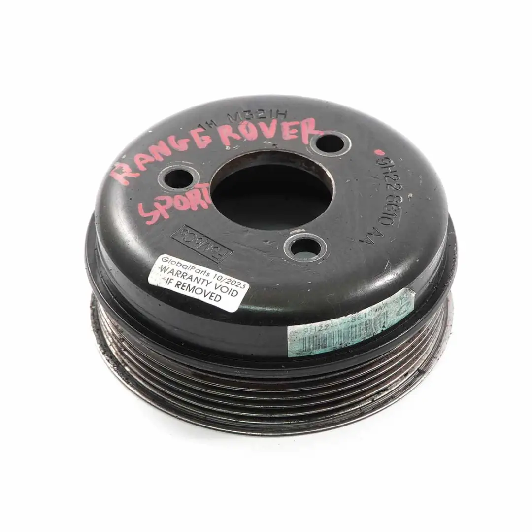 Polea distribución bomba agua refrigerante 9H22-8610-AA para Land Rover Range L322 con número de pieza 9H228610AA Land Rover Range L322 Polea distribución bomba agua refrigerante 9H22-8610-AA - SKU 9H228610AA - Número de pieza 9H228610AA