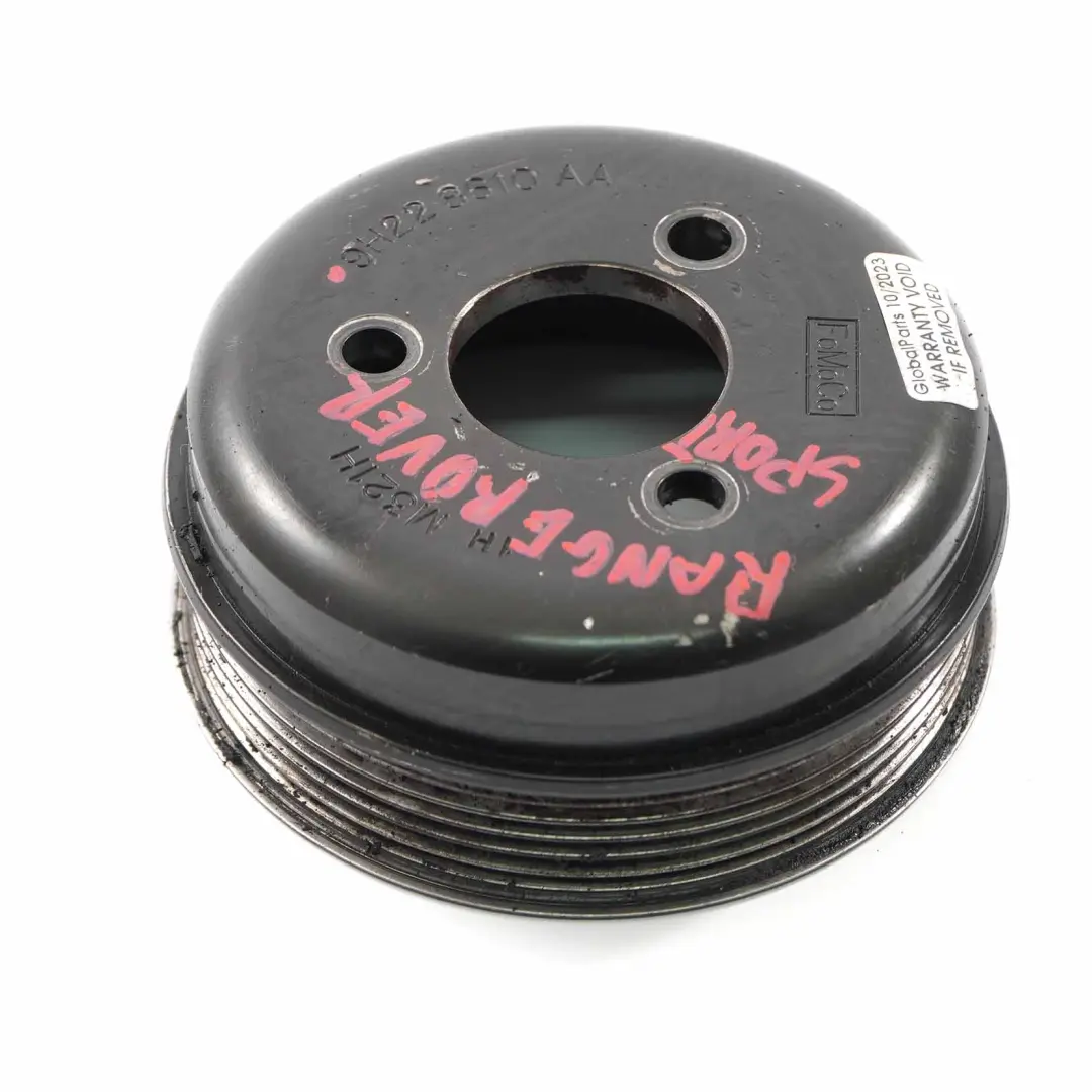 Coolant Water Pump Timing Belt Pulley 9H22-8610-AA to Land Rover Range L322 with Part number 9H228610AA Land Rover Range L322 Coolant Water Pump Timing Belt Pulley 9H22-8610-AA - SKU 9H228610AA - Part number 9H228610AA