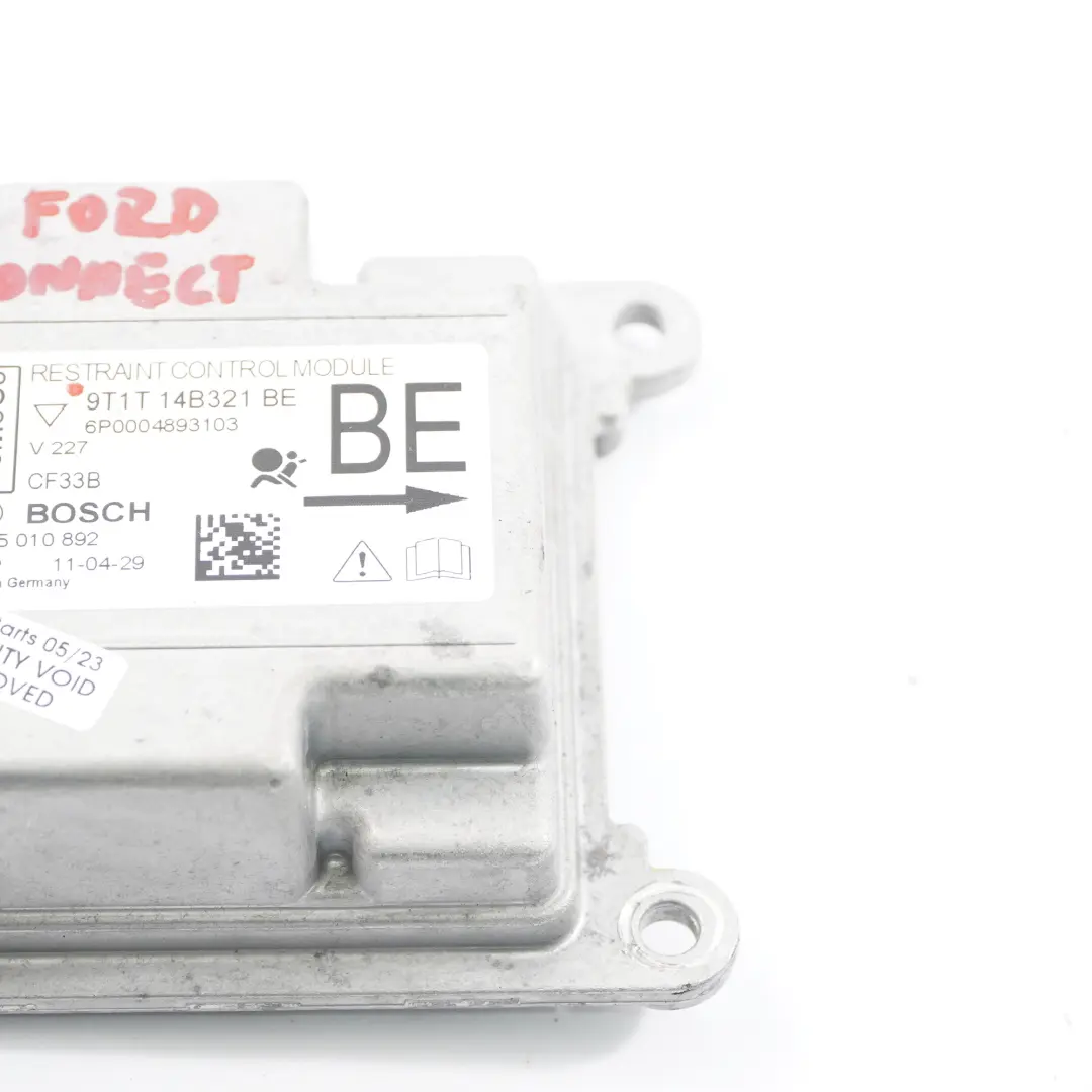 ECU Unidad Control Choque Módulo Impacto para Ford Transit Connect con número de pieza 9T1T-14B321-BE Ford Transit Connect ECU Unidad Control Choque Módulo Impacto - SKU 9T1T-14B321-BE - Número de pieza 9T1T-14B321-BE