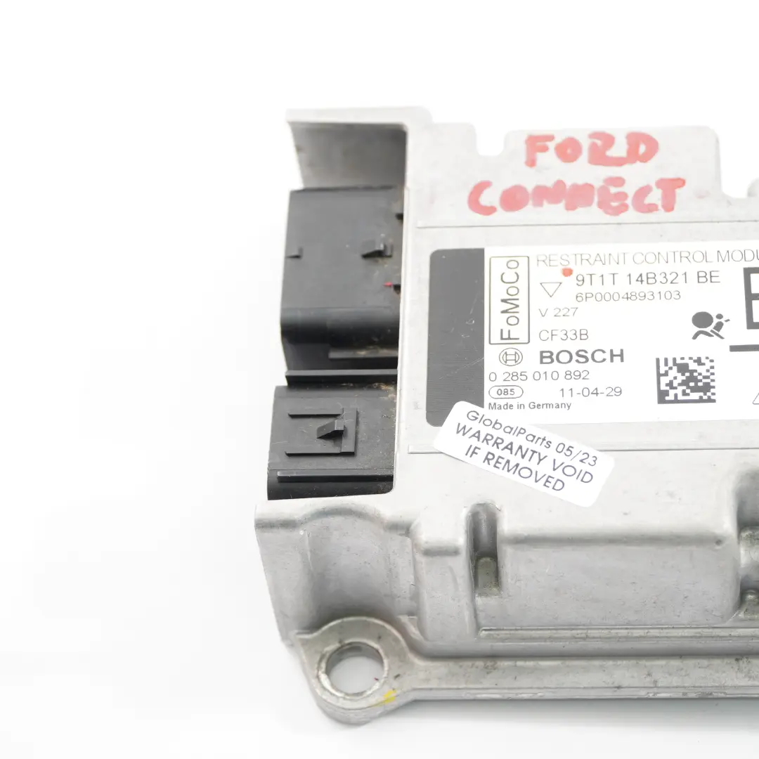 Ford Transit Connect ECU Unidad Control Choque Módulo Impacto - SKU 9T1T-14B321-BE - Número de pieza 9T1T-14B321-BE