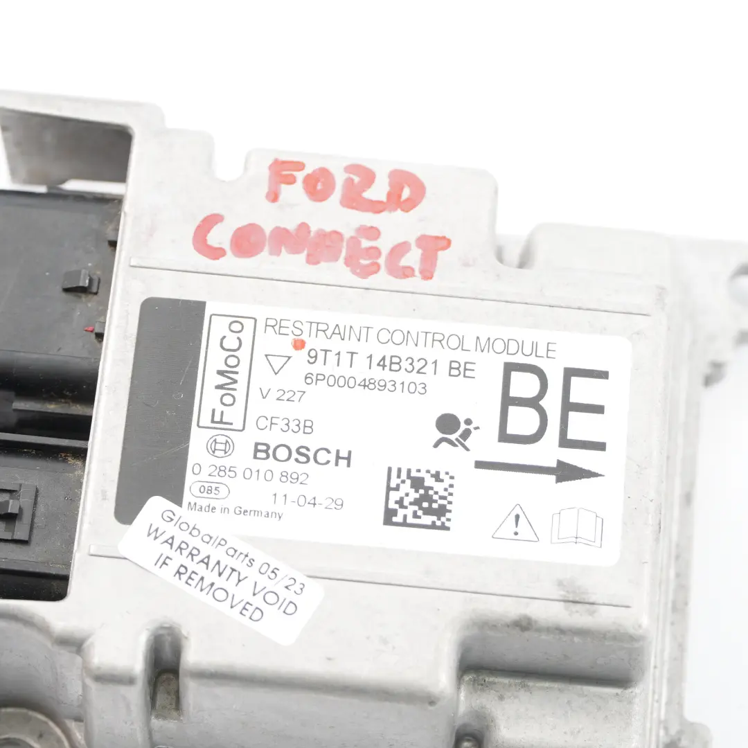 Ford Transit Connect ECU Unidad Control Choque Módulo Impacto - SKU 9T1T-14B321-BE - Número de pieza 9T1T-14B321-BE