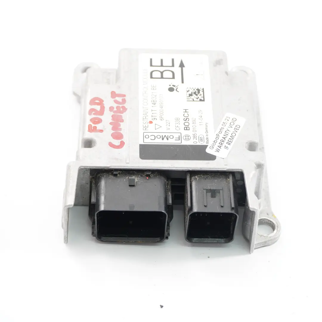Ford Transit Connect ECU Unidad Control Choque Módulo Impacto - SKU 9T1T-14B321-BE - Número de pieza 9T1T-14B321-BE