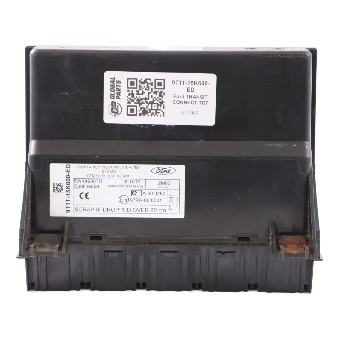 Control Unit Central Door Locking Module ECU 9T1T15K600ED Ford Transit Connect - SKU 9T1T-15K600-ED - Part number 9T1T-15K600-ED