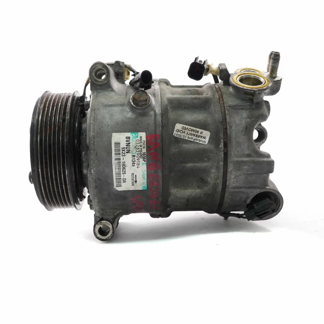  Compresseur de climatisation Land Rover Range Sport L320 A/C Pump 9X23-19D629-DA - SKU 9X2319D629DA - Numéro de pièce 9X2319D629DA
