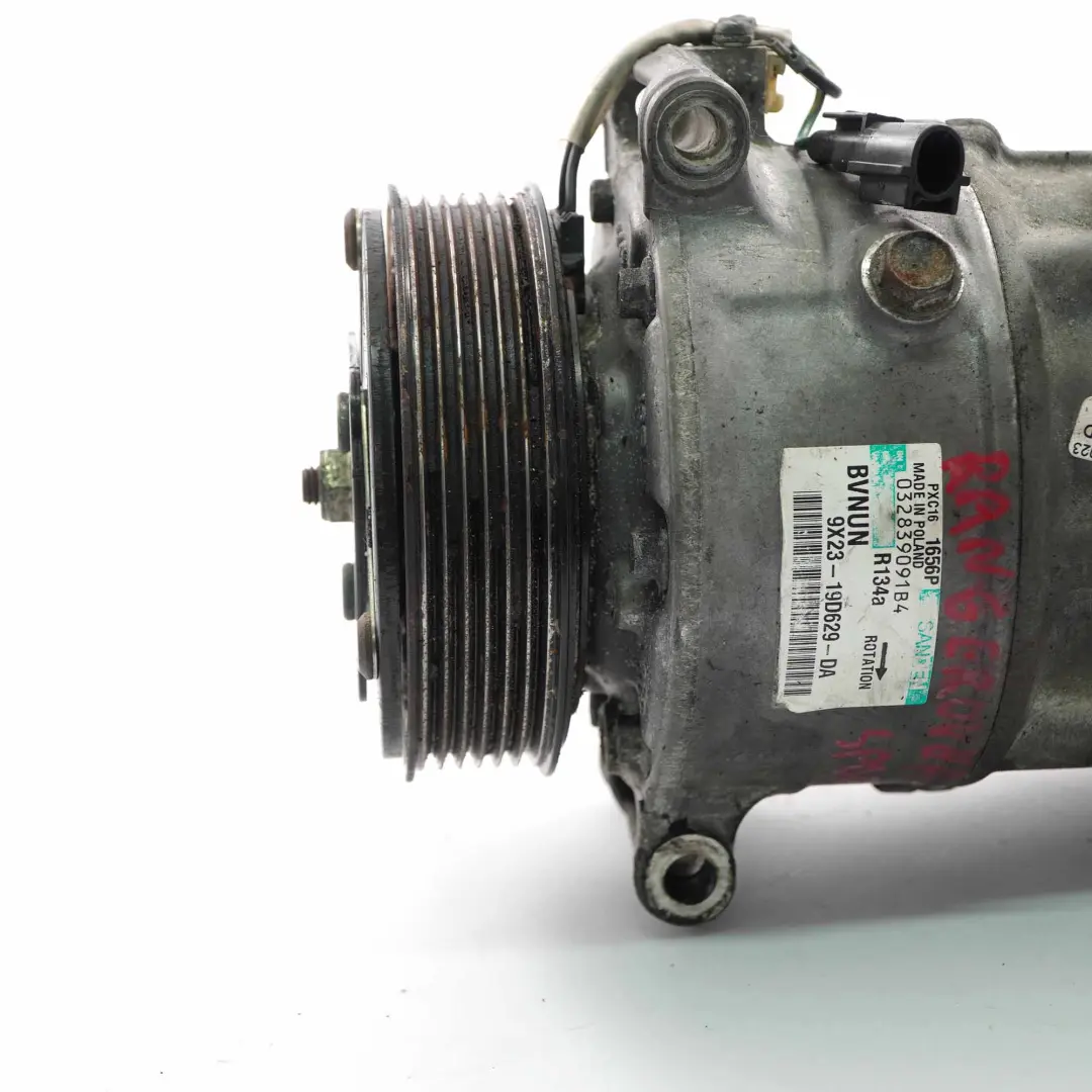  Compresseur de climatisation Land Rover Range Sport L320 A/C Pump 9X23-19D629-DA - SKU 9X2319D629DA - Numéro de pièce 9X2319D629DA