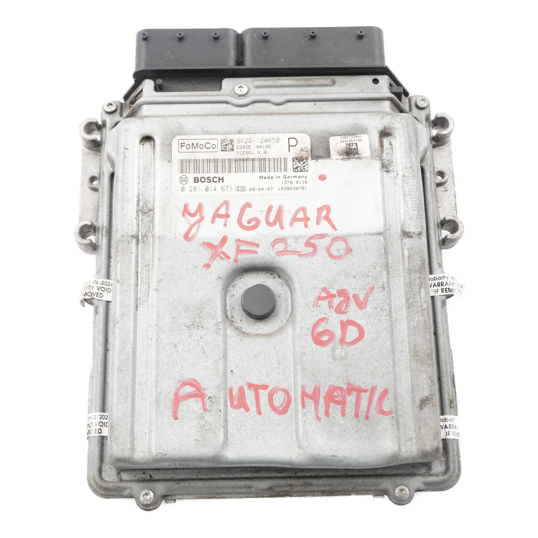 Jaguar XF X250 3.0 D AJV6D Unità controllo motore ECU 9X2Q12A650PAD Automatico