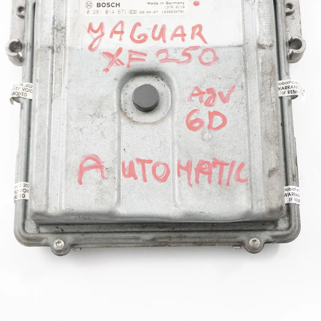 Jaguar XF X250 3.0 D AJV6D Engine Control Unit ECU Automatic - SKU 9X2Q12A650PAD - Part number 9X2Q12A650PAD