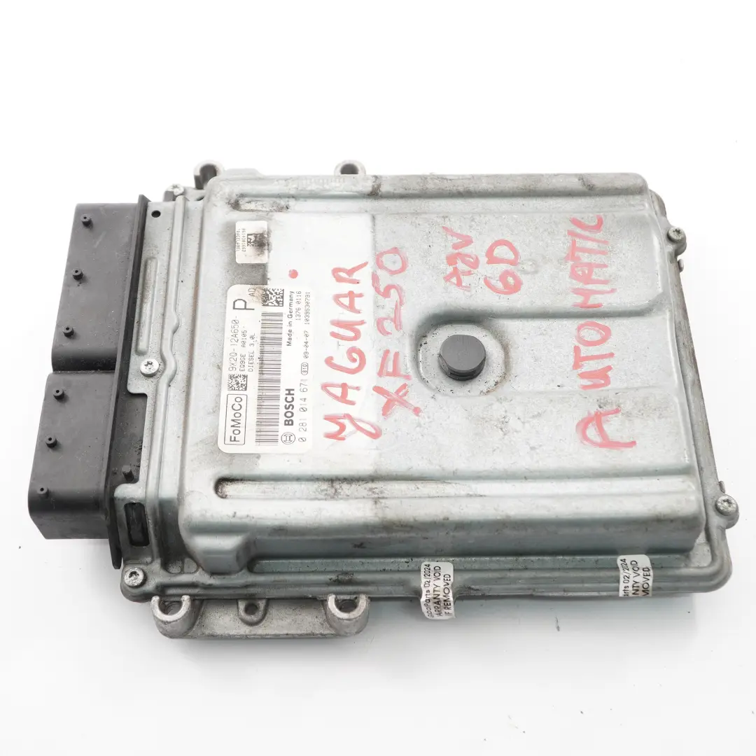  Jaguar XF X250 3.0 D AJV6D Unité contrôle moteur ECU Automatique - SKU 9X2Q12A650PAD - Numéro de pièce 9X2Q12A650PAD