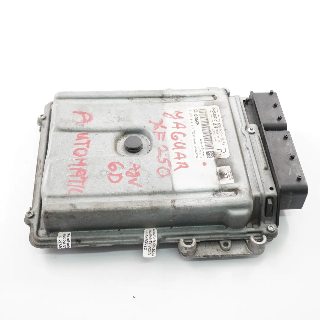 Jaguar XF X250 3.0 D AJV6D Engine Control Unit ECU Automatic - SKU 9X2Q12A650PAD - Part number 9X2Q12A650PAD