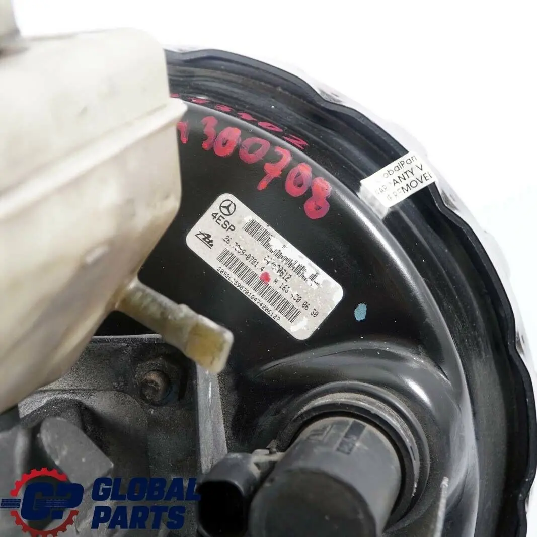  Mercedes-Benz M-Class ML W163 Brake Servo Master Cylinder A1634300630 - SKU A0014300708 - Part number A0014300708