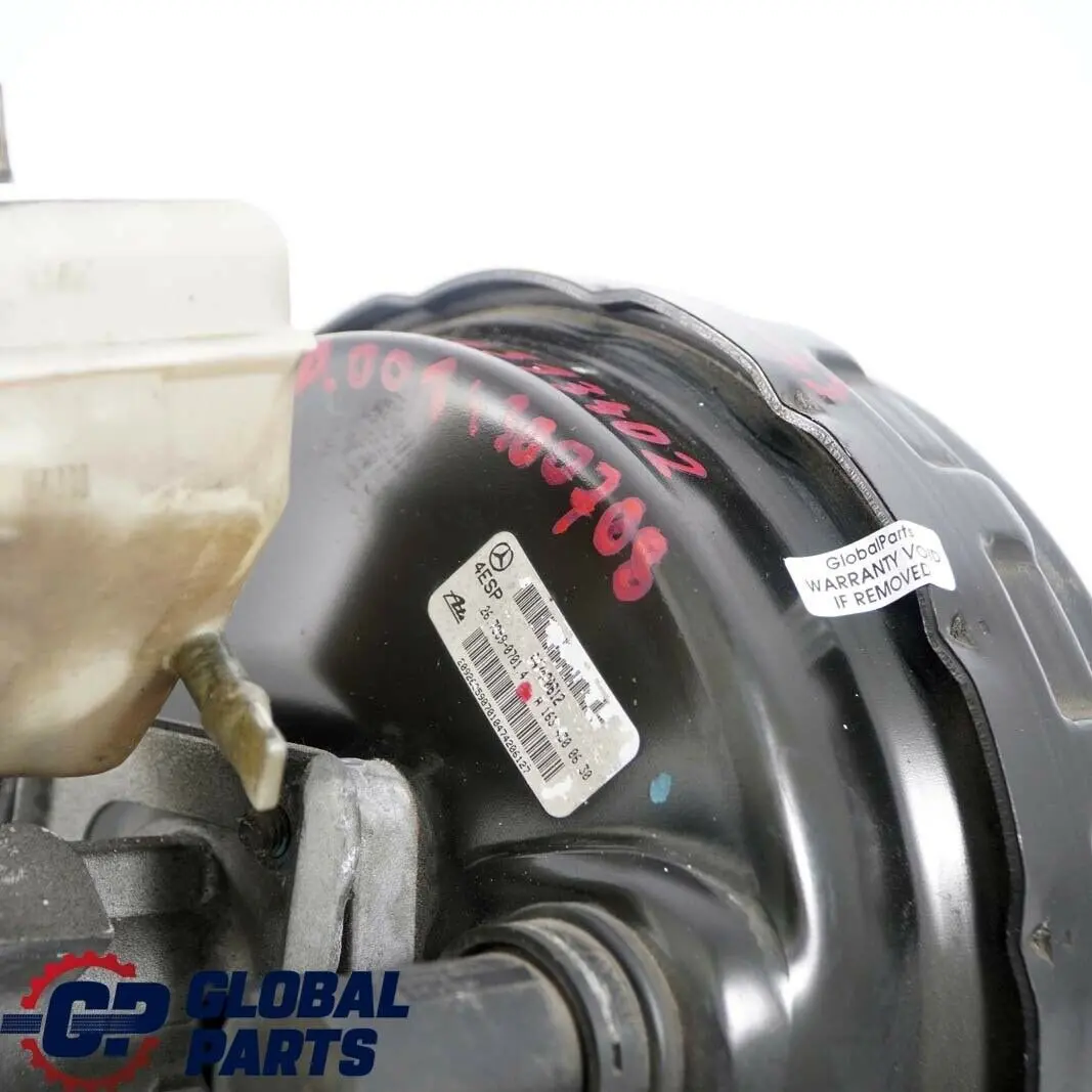 Mercedes-Benz M-Class ML W163 Brake Servo Master Cylinder A1634300630 to with Part number A0014300708 Mercedes-Benz M-Class ML W163 Brake Servo Master Cylinder A1634300630 - SKU A0014300708 - Part number A0014300708