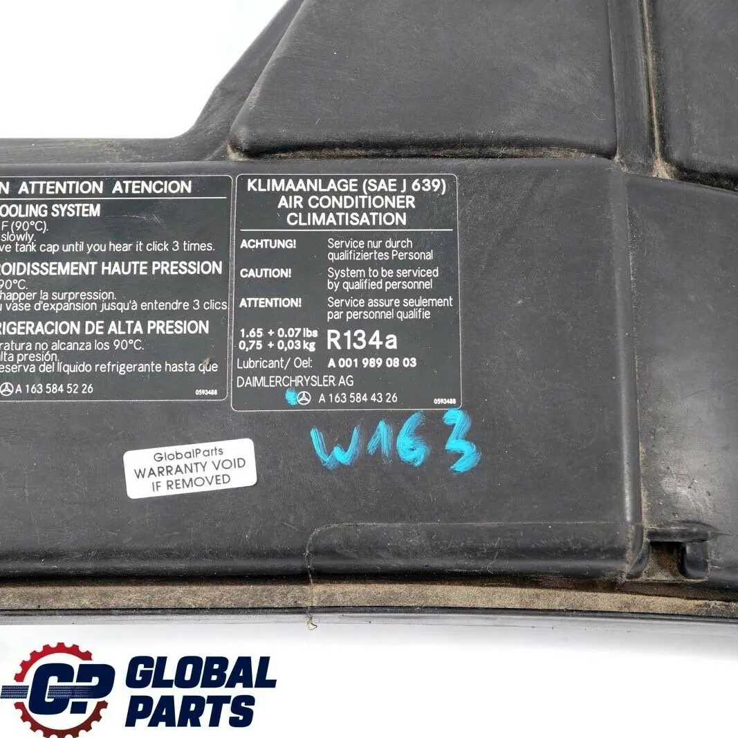 Fuse Relay Box ECU Cover Trim to Mercedes ML W163 with Part number A1635400382 Mercedes ML W163 Fuse Relay Box ECU Cover Trim - SKU A1635400382 - Part number A1635400382