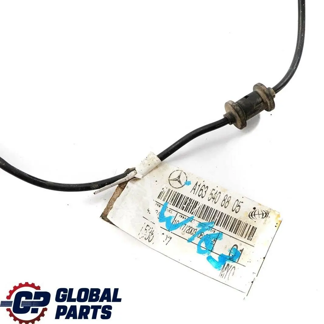 Clase M ML W163 Indicador sensor desgaste pastillas freno delanteras para Mercedes con número de pieza A1635408805 Mercedes Clase M ML W163 Indicador sensor desgaste pastillas freno delanteras - SKU A1635408805 - Número de pieza A1635408805