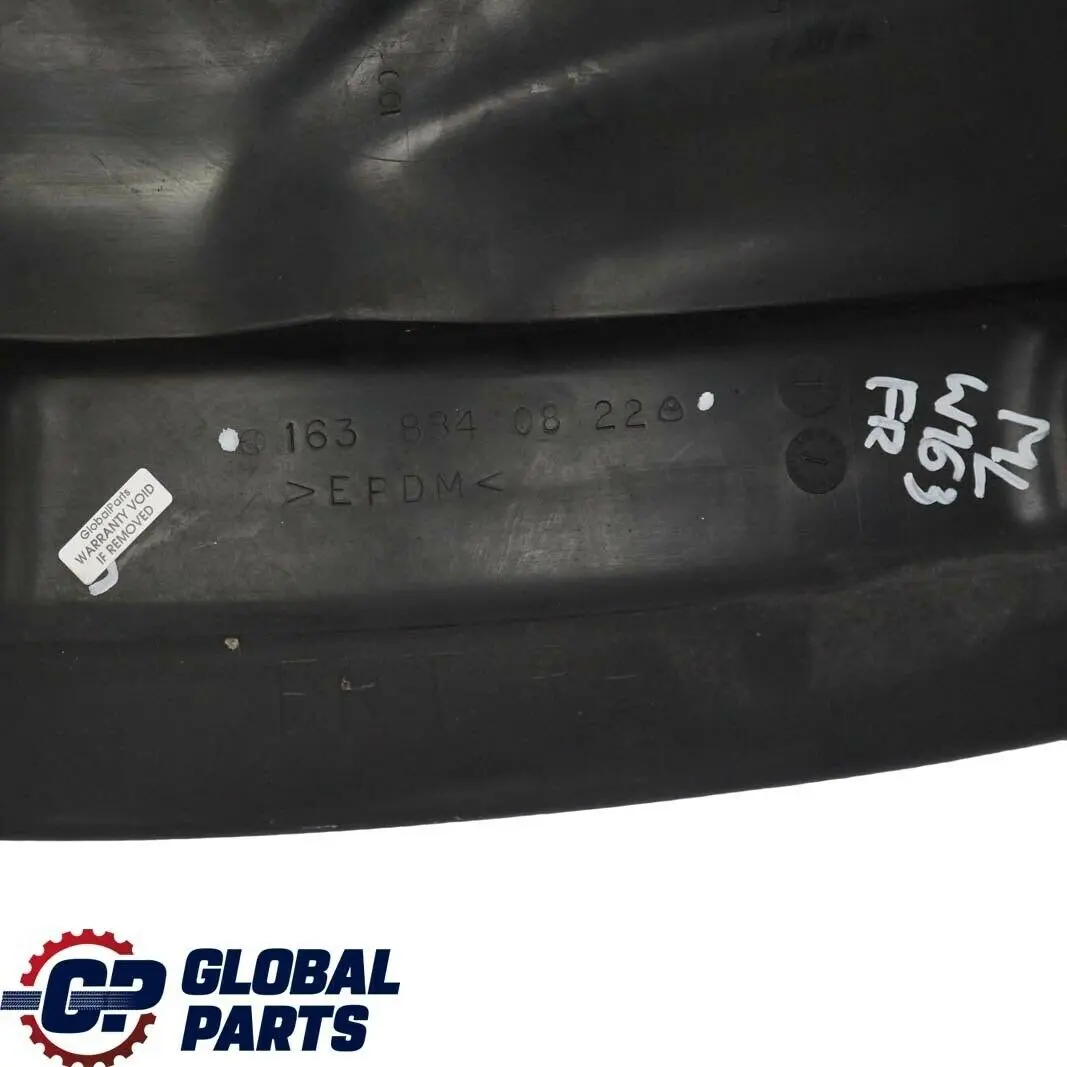 Embellecedor paso De rueda delantero derecho Mercedes-Benz Clase ML W163  - SKU A1638840822 - Número de pieza A1638840822