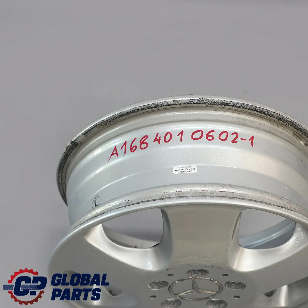Mercedes-Benz W168 Alloy Wheel Rim 15" 5-Spoke Design 5,5J ET:54 to with Part number A1684010602 Mercedes-Benz W168 Alloy Wheel Rim 15" 5-Spoke Design 5,5J ET:54 - SKU A1684010602-1 - Part number A1684010602