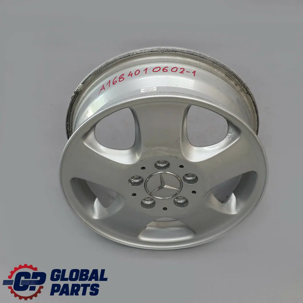 Mercedes-Benz W168 Alloy Wheel Rim 15" 5-Spoke Design 5,5J ET:54 to with Part number A1684010602 Mercedes-Benz W168 Alloy Wheel Rim 15" 5-Spoke Design 5,5J ET:54 - SKU A1684010602-1 - Part number A1684010602