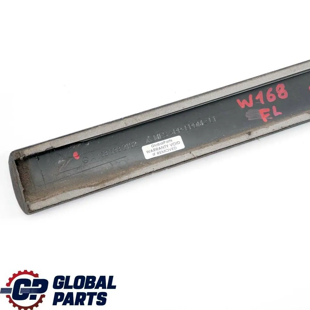 Benz A Class W168 Front Left Door N/S Moulding Protective Strip to Mercedes with Part number A1686982162 Mercedes Benz A Class W168 Front Left Door N/S Moulding Protective Strip - SKU A1686982162 - Part number A1686982162