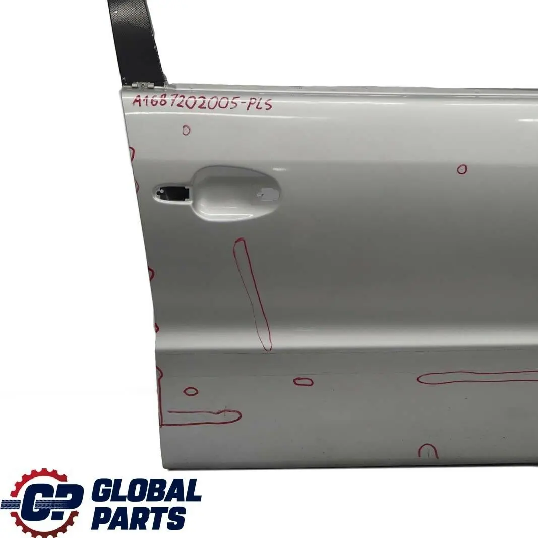 Mercedes-Benz A-Class W168 Door Front Right O/S Polar Silver Metallic - 761 to with Part number A1687202005 Mercedes-Benz A-Class W168 Door Front Right O/S Polar Silver Metallic - 761 - SKU A1687202005-PLS - Part number A1687202005