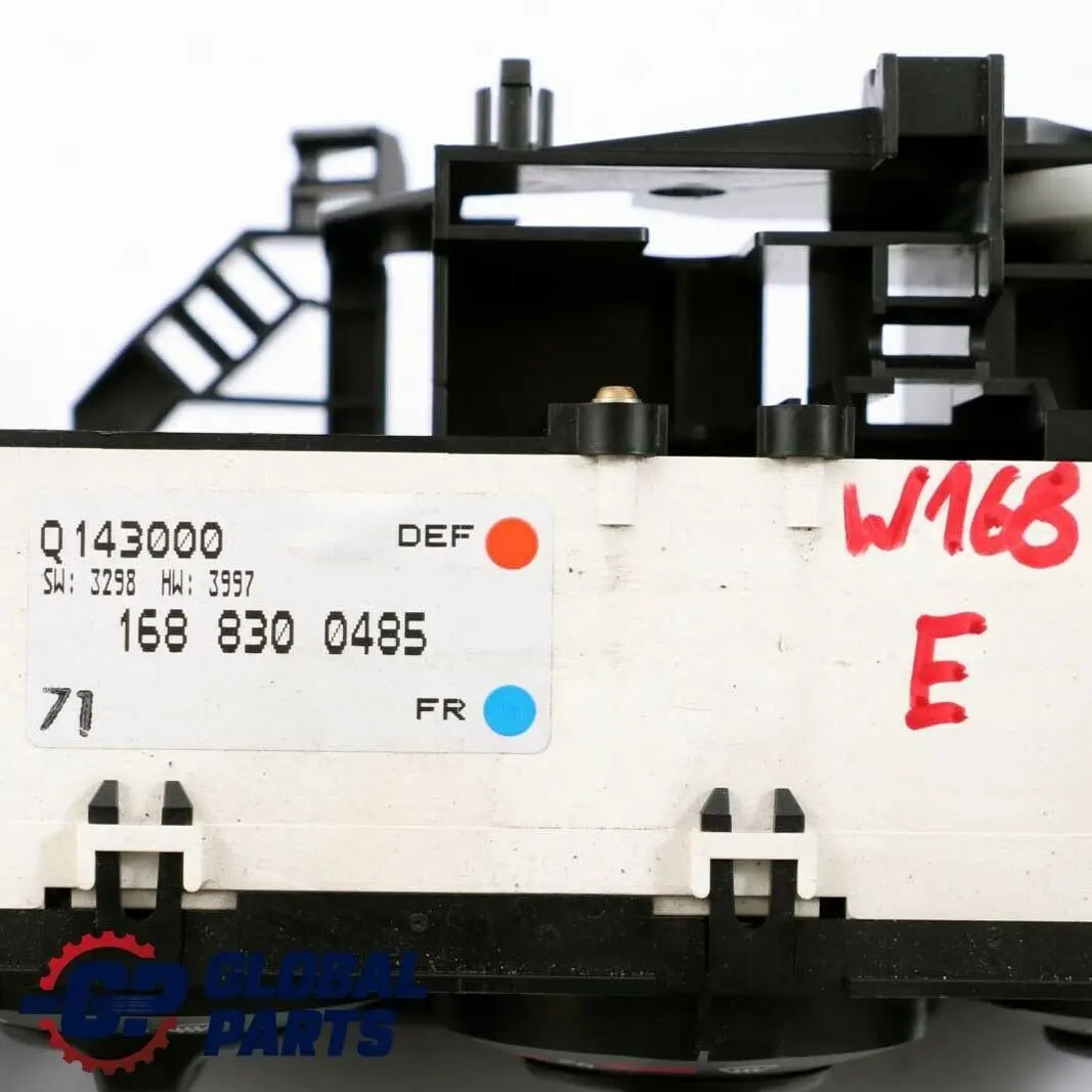  Mercedes-Benz A-Class W168 Heater Climate Control Unit Switch Panel - SKU A1688300485 - Part number A1688300485