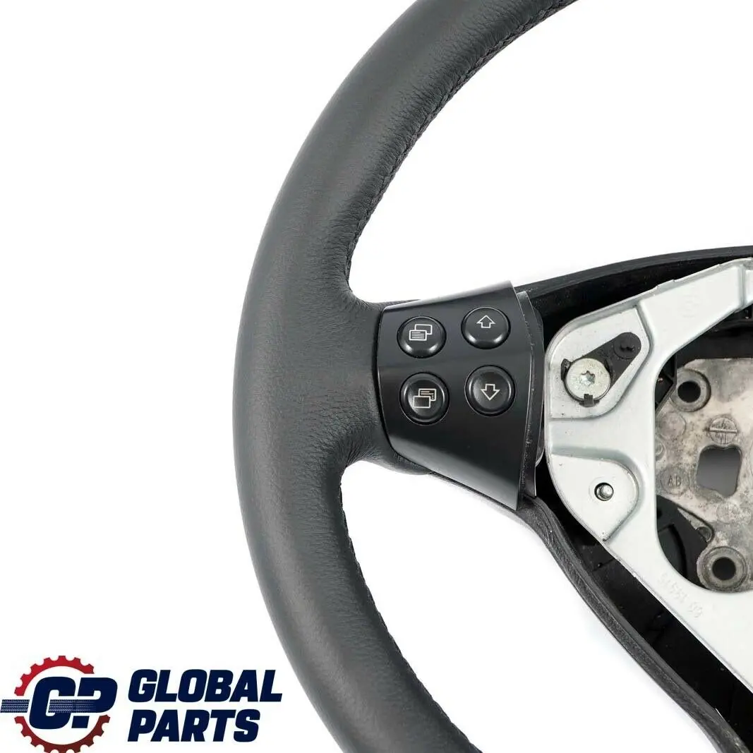 Mercedes-Benz A-Class W169 NEW Black Leather Steering Wheel with Black Threads to with Part number A1694600403 Mercedes-Benz A-Class W169 NEW Black Leather Steering Wheel with Black Threads - SKU A1694600403-2 - Part number A1694600403