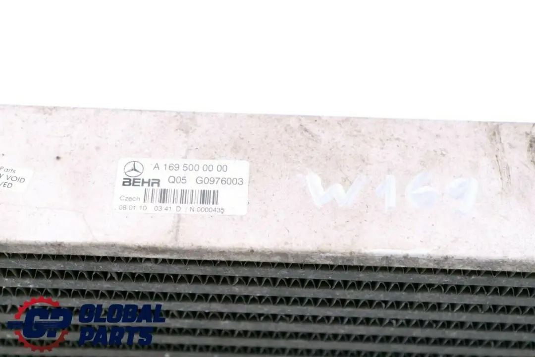 Mercedes W169 W245 Intercooler Air Charge Cooler Radiateur - SKU A1695000000 - Numéro de pièce A1695000000