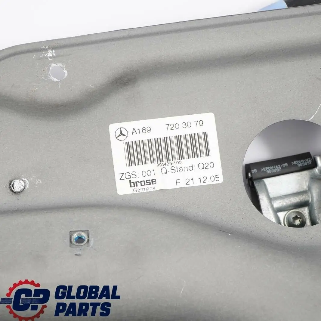  Mercedes-Benz Clase A B W169 W245 Puerta Delantera Derecha Mecanismo elevalunas - SKU A1697203279 - Número de pieza A1697203279