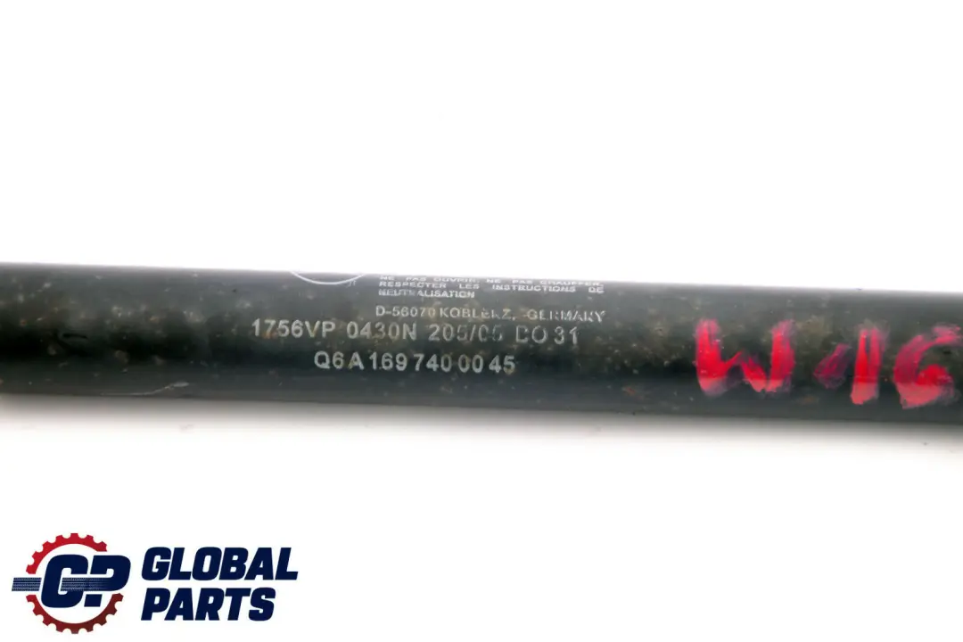  Mercedes-Benz Clase A W169 Gas Presion Strut Tailgate Boot Trunk - SKU A1697400045 - Número de pieza A1697400045