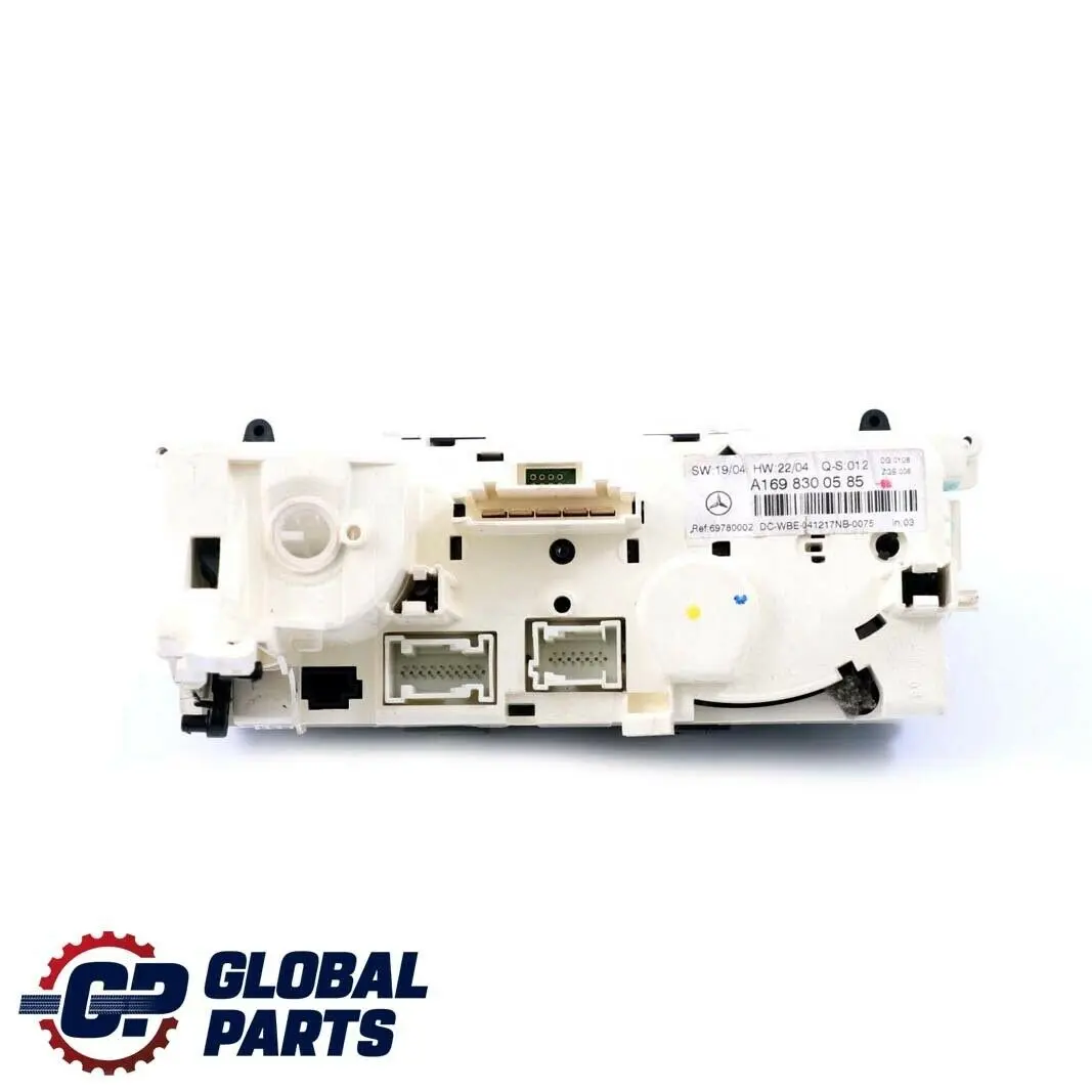 Heater Control Unit Switch Panel to Mercedes W169 W245 with Part number A1698300585 Mercedes W169 W245 Heater Control Unit Switch Panel - SKU A1698300585 - Part number A1698300585